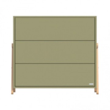 Casababy Palmer Olive Βρεφική Συρταριέρα Με 3 Συρτάρια