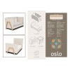 Casababy Kρεβάτι Oslo Λευκό-Φυσικό