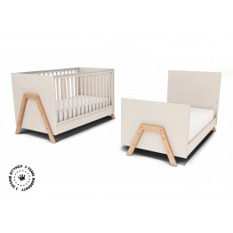 Casababy Kρεβάτι Oslo Λευκό-Φυσικό