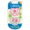 Dr. Brown's Advantage Night Σιλικόνης Pink Star 6-18m 2τμχ